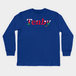 Tenby Artwork Kids Long Sleeve T-Shirt